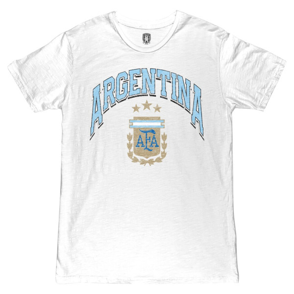 Футболка Argentina National Team 1863FC Retro Wordmark - White