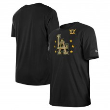 Los Angeles Dodgers New Era Black 2024 Armed Forces Day T-Shirt