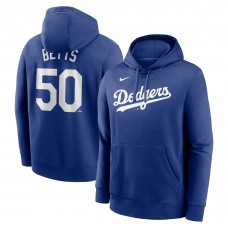 Los Angeles Dodgers Mookie Betts Nike Royal Player Name & Number Club Pullover Hoodie