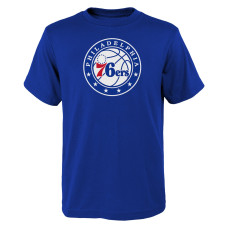 Подростковая Philadelphia 76ers Outerstuff Royal Primary Logo T-Shirt