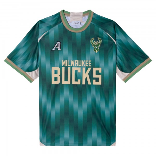 Игровая джерси Milwaukee Bucks Authmade x NBA Soccer Kit Fashion - Green