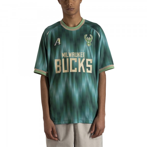 Игровая джерси Milwaukee Bucks Authmade x NBA Soccer Kit Fashion - Green