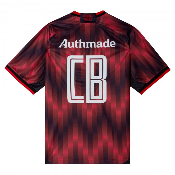 Игровая джерси Chicago Bulls Authmade x NBA Red Soccer Kit Fashion
