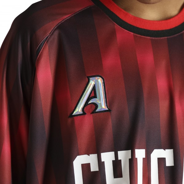 Игровая джерси Chicago Bulls Authmade x NBA Red Soccer Kit Fashion