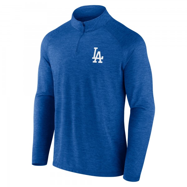 Los Angeles Dodgers Fanatics Royal Head-to-Head Raglan Quarter-Zip Jacket