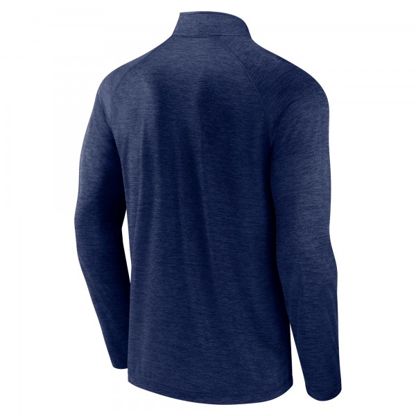New York Yankees Fanatics Navy Head-to-Head Raglan Quarter-Zip Jacket