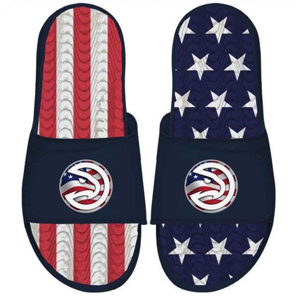 Шлепки Atlanta Hawks ISlide Unisex Americana Gel - Navy
