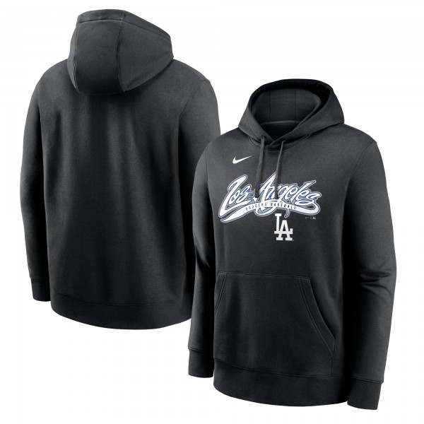 Los Angeles Dodgers Nike Black Local Club Pullover Hoodie