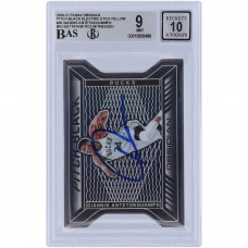Giannis Antetokounmpo Milwaukee Bucks Autographed 2020-21 Panini Obsidian Pitch Black Yellow Etch #26 #2/10 Beckett Fanatics Witnessed Authenticated 9/10 Card