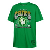Футболка Boston Celtics Mitchell & Ness Hardwood Classics Vintage Hoopster - Kelly Green