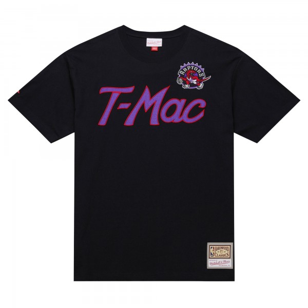 Toronto Raptors Tracy McGrady Mitchell & Ness Black Premium Nickname T-Shirt