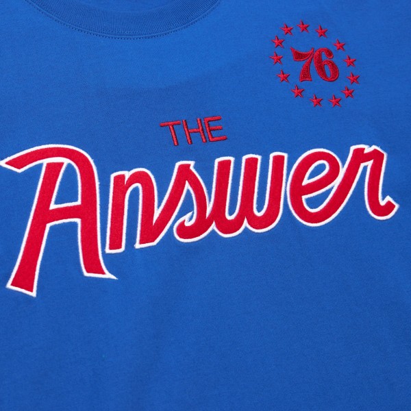 Philadelphia 76ers Allen Iverson Mitchell & Ness Royal Premium Nickname T-Shirt