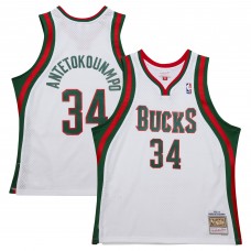Джерси Milwaukee Bucks Giannis Antetokounmpo Mitchell & Ness White 2013/14 Hardwood Classics Swingman