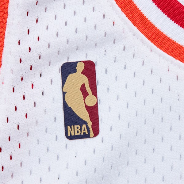 Игровая джерси Miami Heat Dwyane Wade Mitchell & Ness White 2007/08 Hardwood Classics