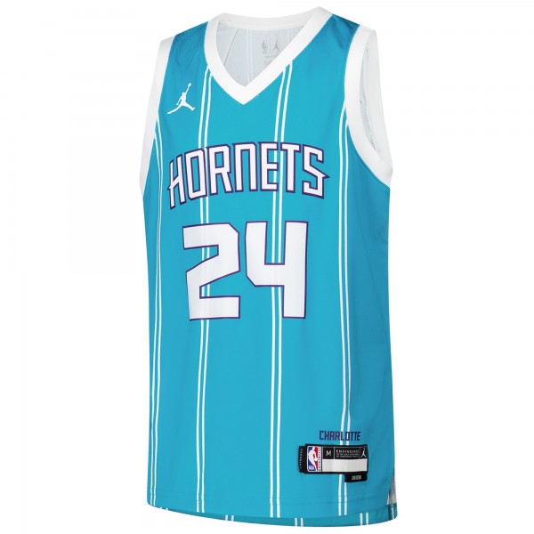 Игровая джерси Brandon Miller Charlotte Hornets Nike Youth Swingman - Icon Edition - Teal