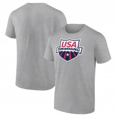 Футболка USA Swimming Fanatics Primary Logo - Heather Gray