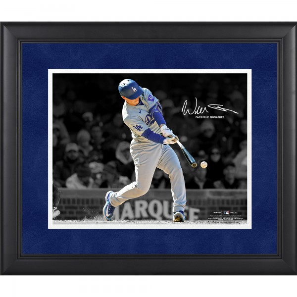 Will Smith Los Angeles Dodgers Facsimile Signature Fanatics Authentic Framed 11 x 14 Spotlight Photograph