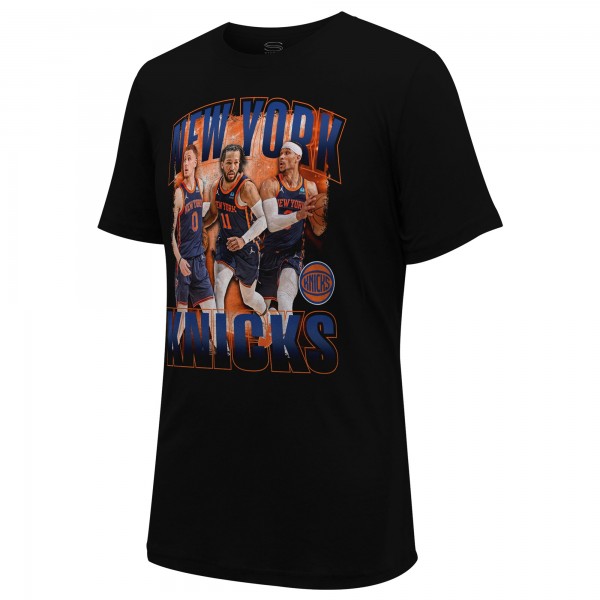 Футболка Jalen Brunson, Donte DiVincenzo & Josh Hart New York Knicks Stadium Essentials Unisex Trio - Black