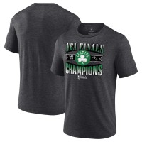 Футболка Boston Celtics 2024 NBA Finals Champions Full Court Pressure Retro Tri-Blend - Heather Charcoal
