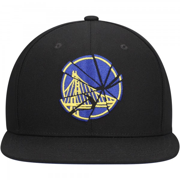 Бейсболка Golden State Warriors Mitchell & Ness Shattered - Black