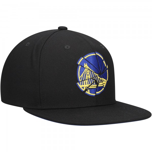 Бейсболка Golden State Warriors Mitchell & Ness Shattered - Black