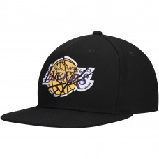 Бейсболка Los Angeles Lakers Mitchell & Ness Black Shattered