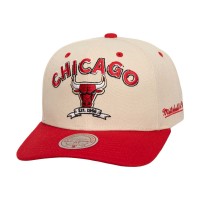 Бейсболка Chicago Bulls Mitchell & Ness Cream/Red 6x NBA Champions Soul Legacy Defined