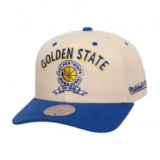 Golden State Warriors Mitchell & Ness Cream/Royal 7x NBA Champions Soul Legacy Defined Snapback Hat
