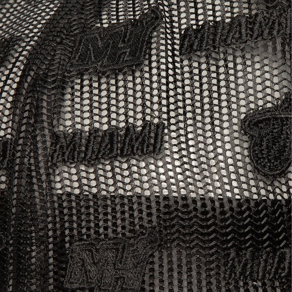 Бейсболка Miami Heat Mitchell & Ness Black Monogram Allover Logo Mesh Trucker