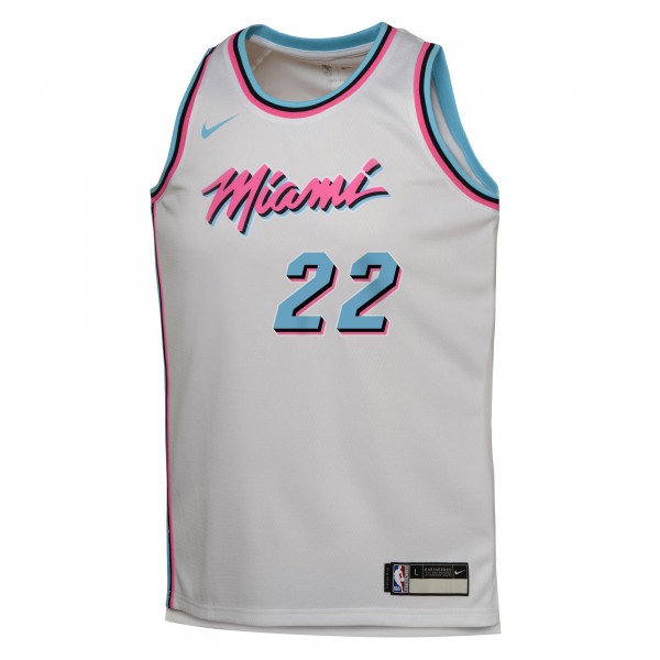 Игровая джерси Youth Miami Heat Jimmy Butler Nike White 2024/25 - City Edition