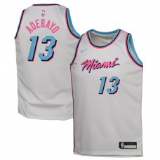 Игровая джерси Youth Miami Heat Bam Adebayo Nike White 2024/25 - City Edition
