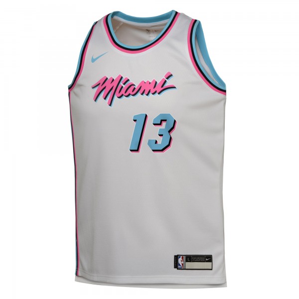 Игровая джерси Youth Miami Heat Bam Adebayo Nike White 2024/25 - City Edition