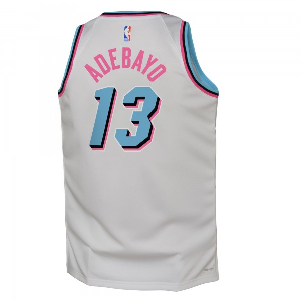 Игровая джерси Youth Miami Heat Bam Adebayo Nike White 2024/25 - City Edition