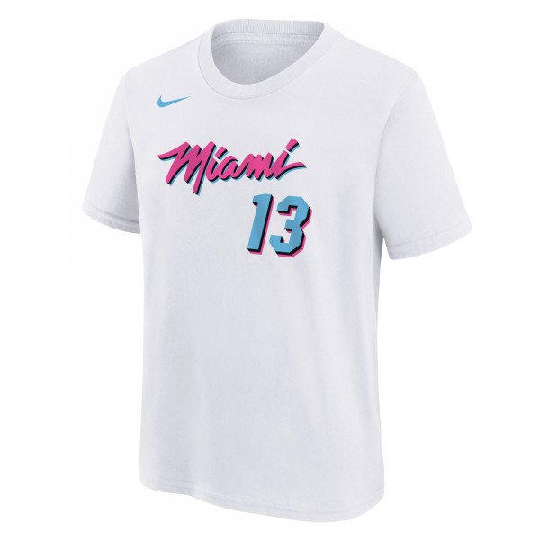 Футболка Youth Miami Heat Bam Adebayo Nike White 2024/25 City Edition Name & Number