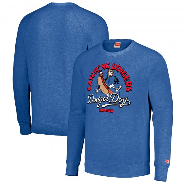 Unisex Los Angeles Dodgers MLB x Guy Fieri’s Flavortown Royal Tri-Blend Pullover Sweatshirt