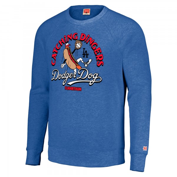 Unisex Los Angeles Dodgers MLB x Guy Fieri’s Flavortown Royal Tri-Blend Pullover Sweatshirt