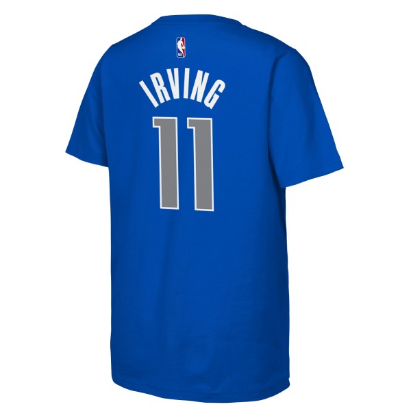 Футболка Kyrie Irving Dallas Mavericks Youth 2024 NBA Finals Name & Number – Navy