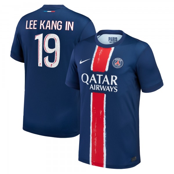 Игровая джерси Lee Kang In Paris Saint-Germain Nike 2024/25 Replica Player - Navy