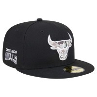 Бейсболка Chicago Bulls New Era Black Camo Print UV 59FIFTY