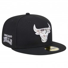 Бейсболка Chicago Bulls New Era Black Camo Print UV 59FIFTY