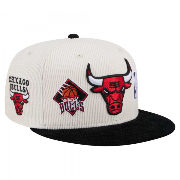 Бейсболка Chicago Bulls New Era Cream Two-Tone 9FIFTY