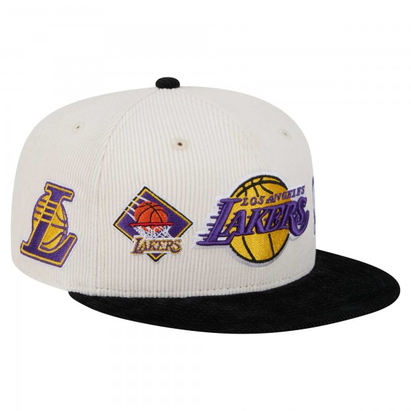 Бейсболка Los Angeles Lakers New Era Two-Tone 9FIFTY - Cream