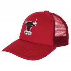 Бейсболка Chicago Bulls Mitchell & Ness Youth Core Evergreen Trucker - Red