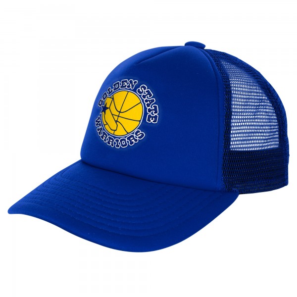 Бейсболка Golden State Warriors Mitchell & Ness Youth Core Evergreen Trucker - Royal