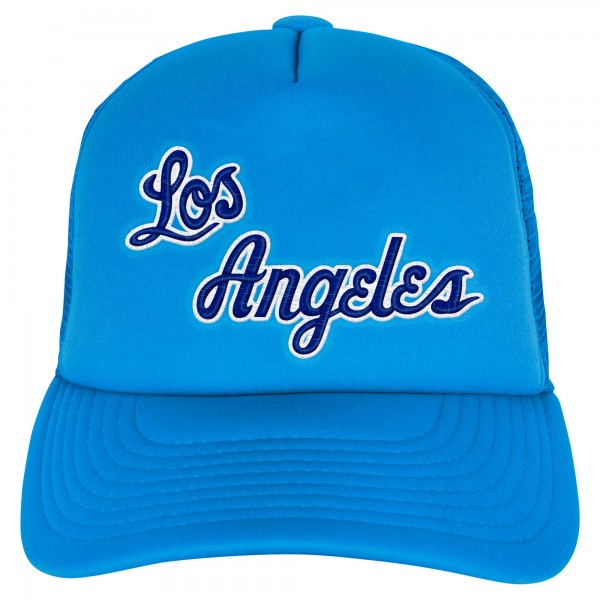 Бейсболка Los Angeles Lakers Mitchell & Ness Youth Core Evergreen Trucker - Light Blue