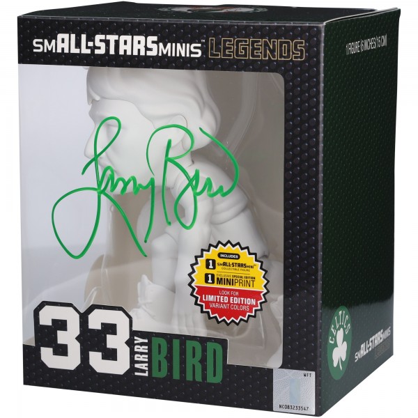 Larry Bird Boston Celtics Autographed Authentic smALL-STARS Minis White Chase Variant 6 Figurine