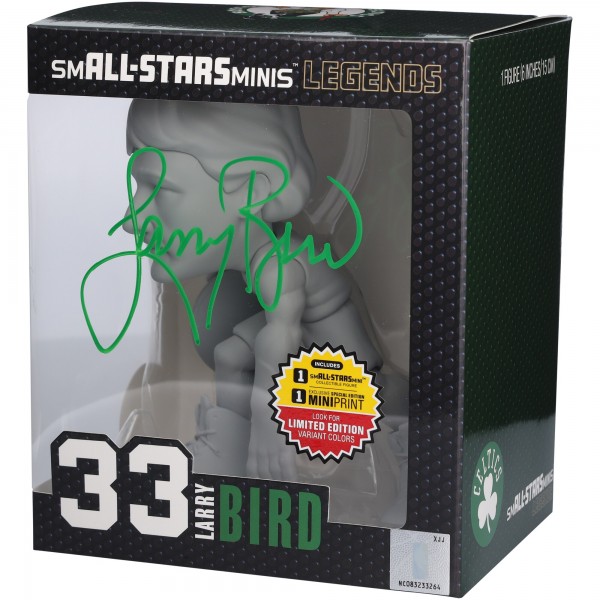 Larry Bird Boston Celtics Autographed Authentic smALL-STARS Minis Gray Chase Variant 6 Figurine