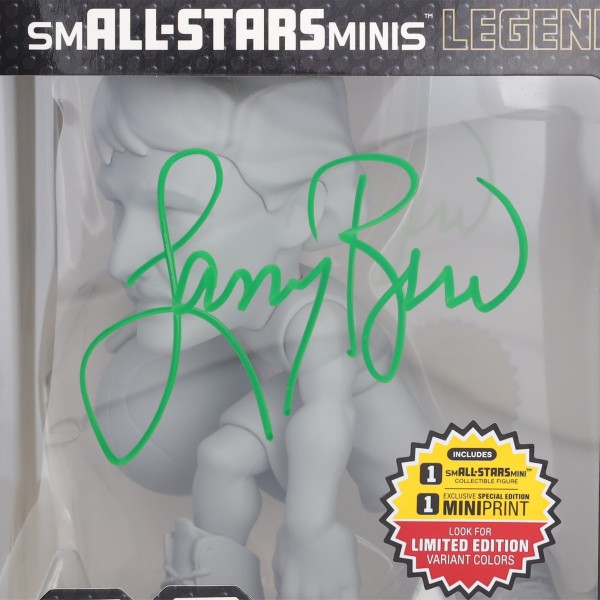 Larry Bird Boston Celtics Autographed Authentic smALL-STARS Minis Gray Chase Variant 6 Figurine