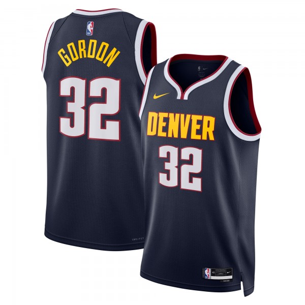 Игровая джерси Unisex Denver Nuggets Aaron Gordon Nike Navy Swingman Replica - Icon Edition