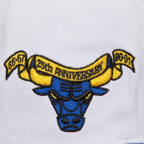 Бейсболка Chicago Bulls Mitchell & Ness White/Blue Core V